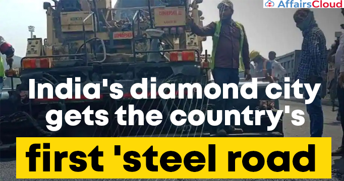 India's-diamond-city-gets-the-country's-first-'steel-road