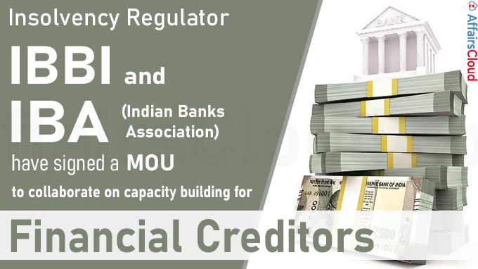 Insolvency regulator IBBI signs MoU with IBA