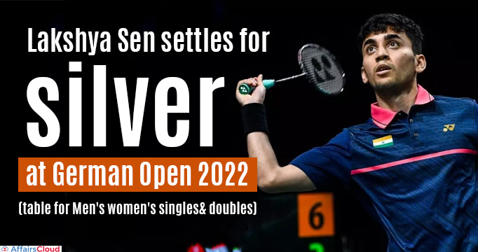 Lakshya Sen settles for silver at German Open 2022