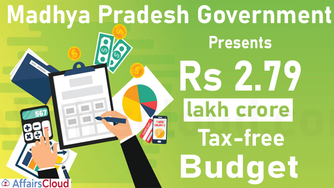 MP govt presents Rs 2.79-trn tax-free budget