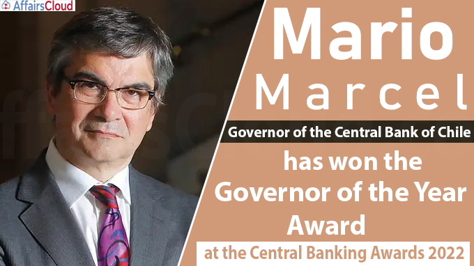Mario Marcel won the Governor of the year award