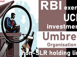 RBI exempts UCBs’ investment in Umbrella Organisation