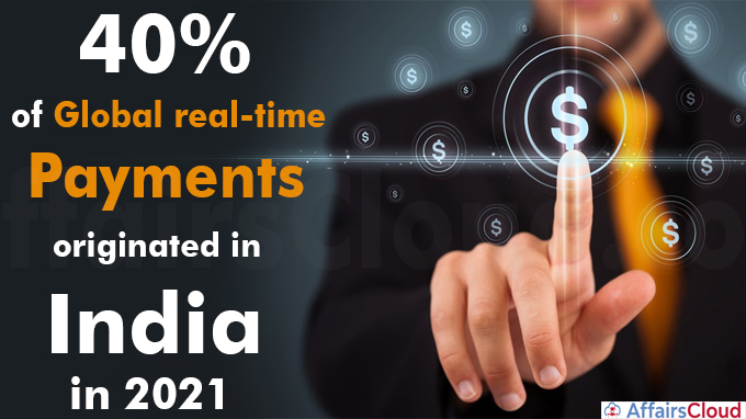 40% of global real-time payments originated in India in 2021