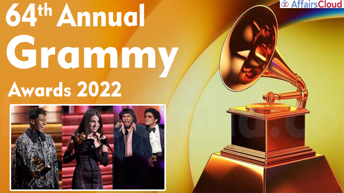 64th Annual GRAMMY Awards(2022): Jon Batiste and Olivia Rodrigo Wins Top  Honours