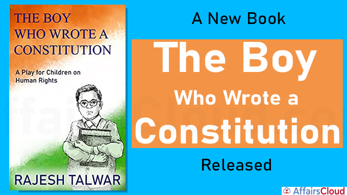 A new book “The Boy Who Wrote a Constitution”, released