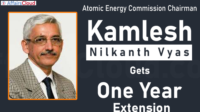 Atomic Energy Commission chairman Kamlesh Nilkanth Vyas