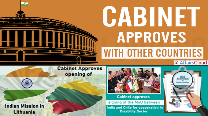 Cabinet Approval with Other countries
