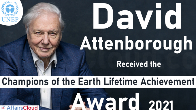 David Attenborough receives the UN’s most distinguished environment award 1