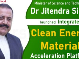 Dr Jitendra Singh launches Integrated Clean Energy Material Acceleration Platform