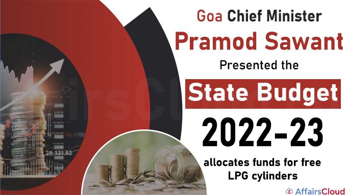 Goa CM presents state Budget