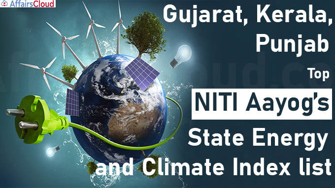 Gujarat, Kerala, Punjab top NITI Aayog’s State Energy and Climate Index list