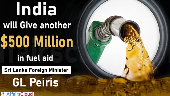 India To Provide Additional $500 Million For Fuel, Says Sri Lanka