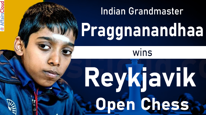 Indian GM Praggnanandhaa wins Reykjavik Open chess