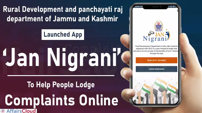 Jammu and Kashmir Launches App To Help People Lodge Complaints Online