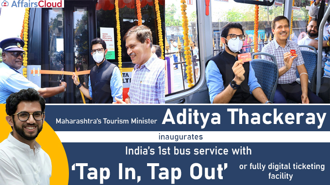 Maharashtra’s Tourism Minister inaugurates India’s 1st bus service with ‘Tap In, Tap Out’