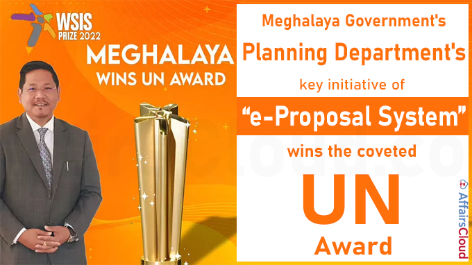 Meghalaya Planning Department’s e-Proposal System wins coveted UN Award