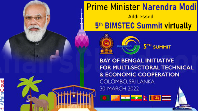 PM Modi addresses 5th BIMSTEC Summit virtually