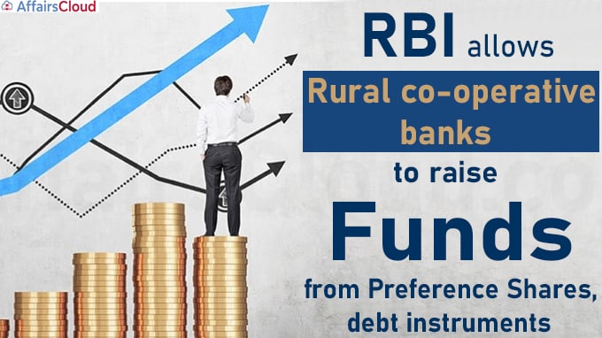 RBI allows rural co-operative banks to raise funds from preference shares