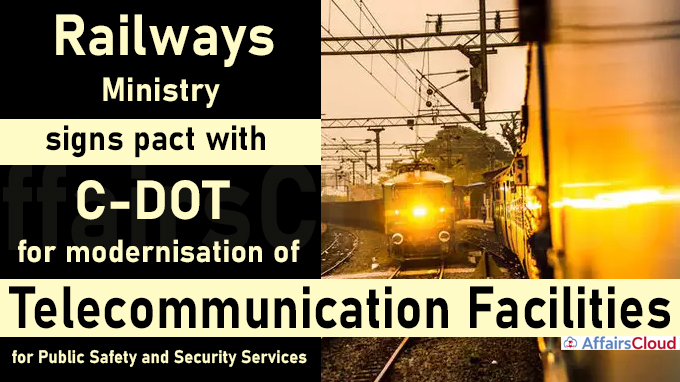 Railways and C-DoT to work together for modernization of Telecommunication