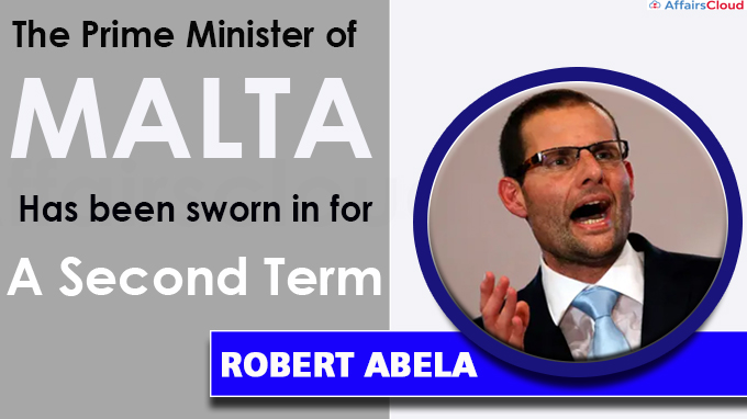 Robert Abela sworn in as Malta's Prime Minister (Write Static GK)