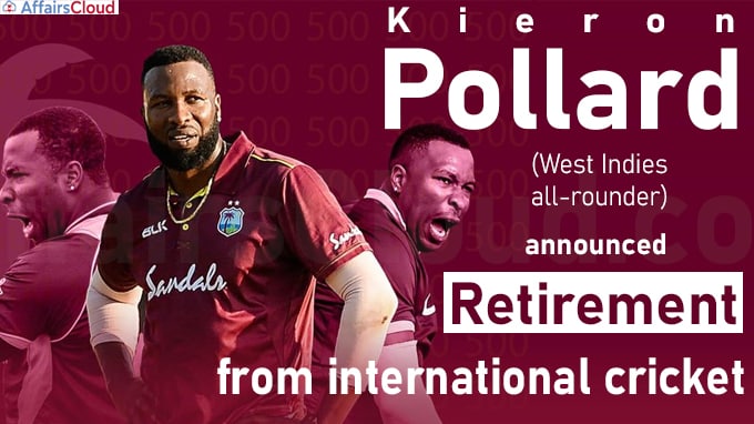 West Indies all-rounder Kieron Pollard announces retirement
