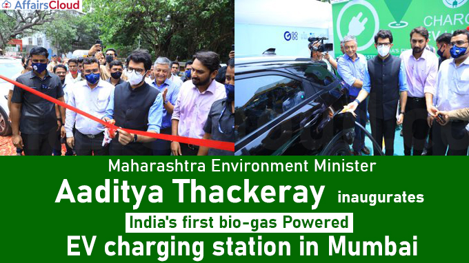 Aaditya Thackeray inaugurates India's first bio-gas powered EV charging station in Mumbai