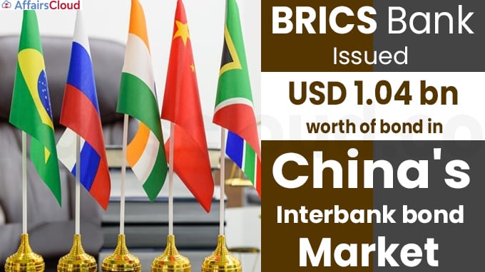 BRICS bank issues USD 1.04 bn worth of bond