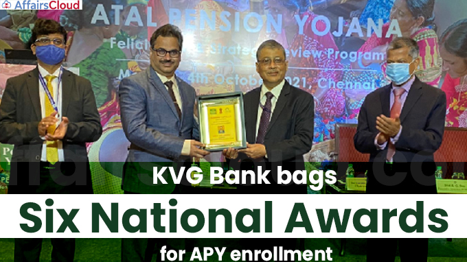 KVG Bank bags Six National Awards for APY enrollment