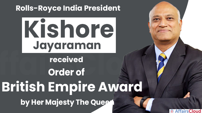 Kishore Jayaraman receives Order of British Empire award