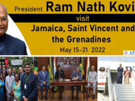 President Ram Nath Kovind to visit Jamaica, Saint Vincent and the Grenadines from May 15-21