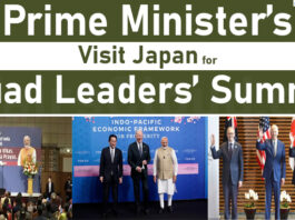 Prime Minister’s Visit to Japan for Quad Leaders’ Summit