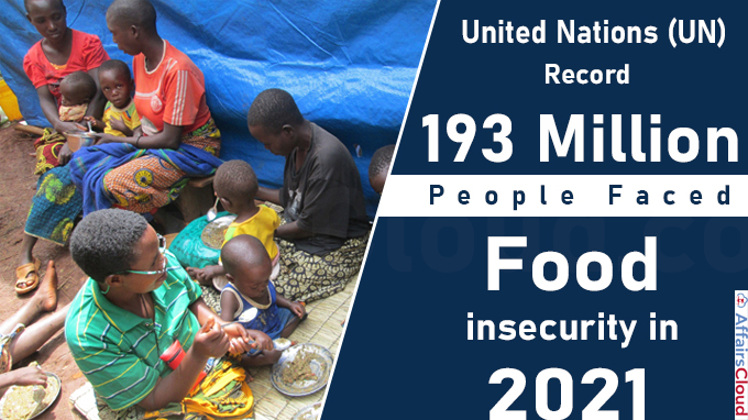 UN Record 193 million people faced food insecurity in 2021