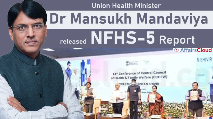 Union Health Minister Dr Mansukh Mandaviya releases NFHS-5 report