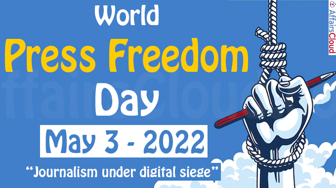 World Press Freedom Day 2022 May 3