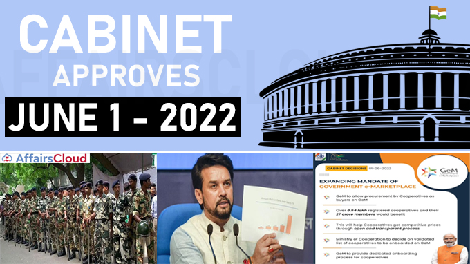 Cabinet Approval on June 1 2022