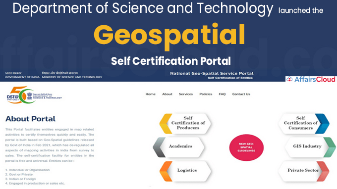 DST launches Geospatial Self Certification Portal