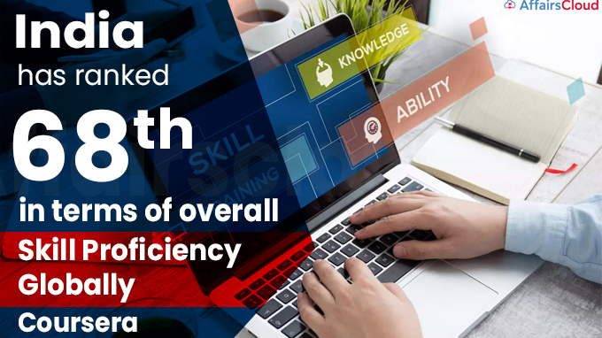 India has ranked 68th in terms of overall skill proficiency globally