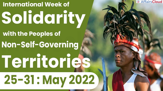 International Week of Solidarity with the Peoples of Non-Self-Governing Territories 25-31 May, 2022