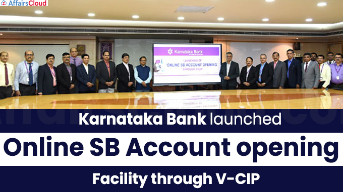 Karnataka Bank launches Online SB Account opening facility through V-CIP (1)