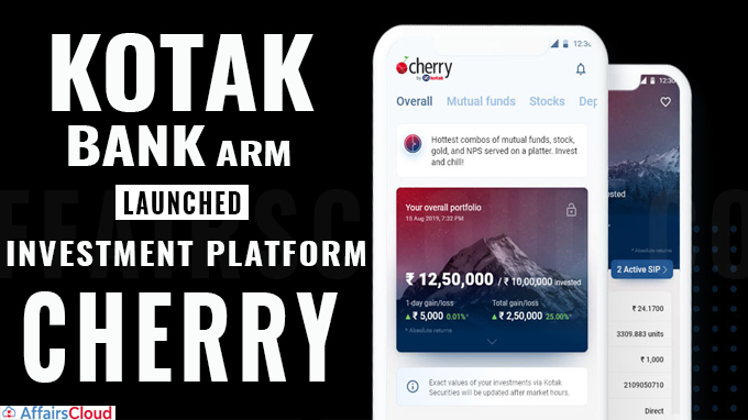 Kotak Bank arm launches investment platform ‘Cherry