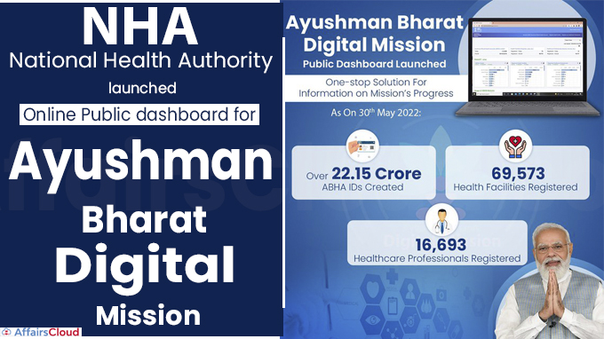 NHA launches online public dashboard for Ayushman Bharat Digital Mission