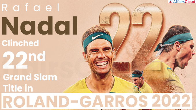 Nadal Clinches 22nd Grand Slam Title in ROLAND-GARROS 2022