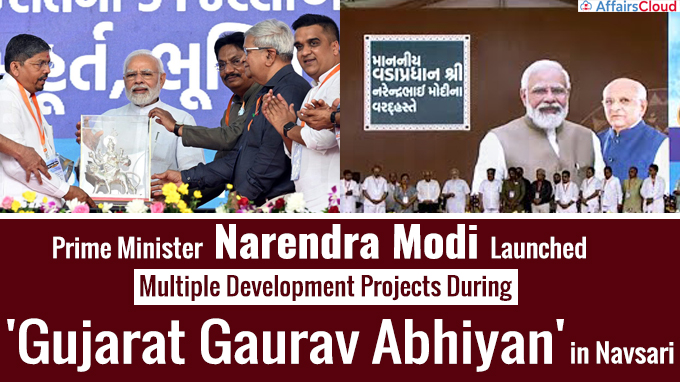 PM Launches Multiple Development Projects During 'Gujarat Gaurav Abhiyan'