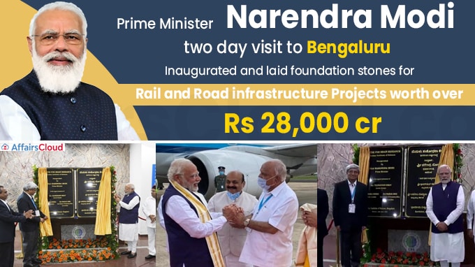 PM Modi inaugurates various projects on his Bengaluru visit
