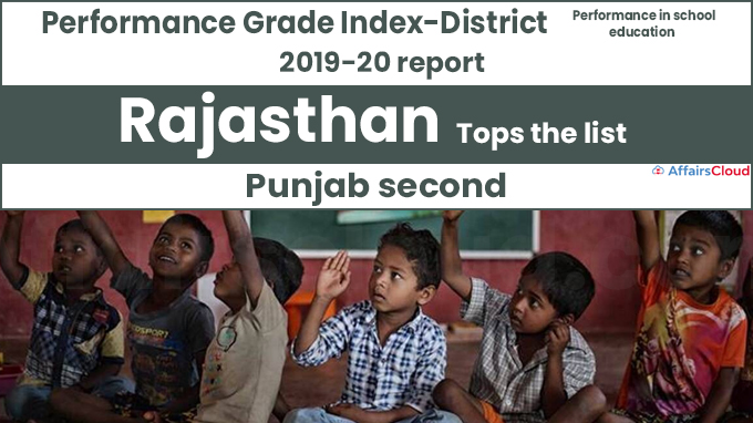 Performance Grade Index-District 2019-20 report Rajasthan tops the list