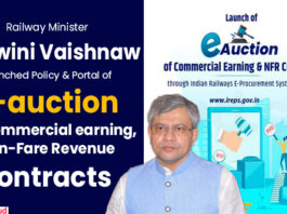 Shri Ashwini Vaishnaw launches Policy & Portal of e-auction for Commercial earning, Non-Fare Revenue (NFR) contracts