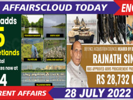 Current Affairs 28 July 2022 English