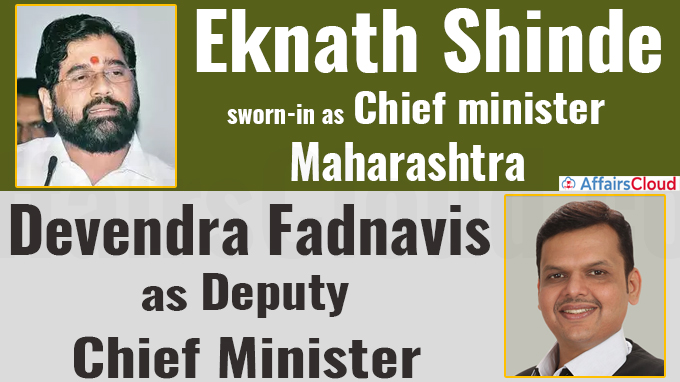 Eknath Shinde sworn-in as CM of Maharashtra, Devendra Fadnavis as Deputy CM