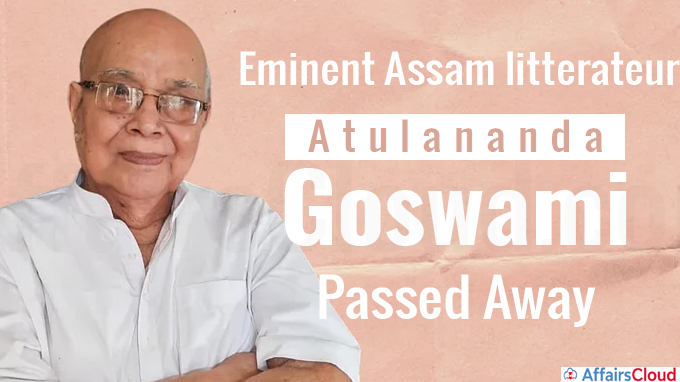 Eminent Assam litterateur Atulananda Goswami dies at 87