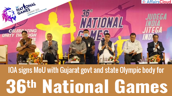 IOA signs MoU with Gujarat govt and state Olympic body for 36th National Games
